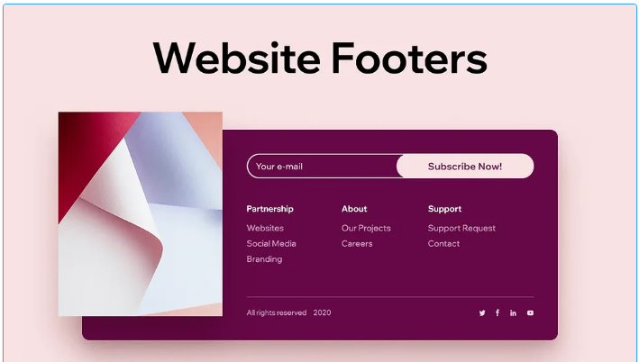Footer, website, chân trang